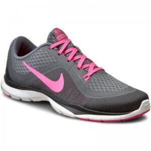 Nike‎ Womens Flex Trainer 6 831217-003 Gray Running Shoes Sneakers Size 8